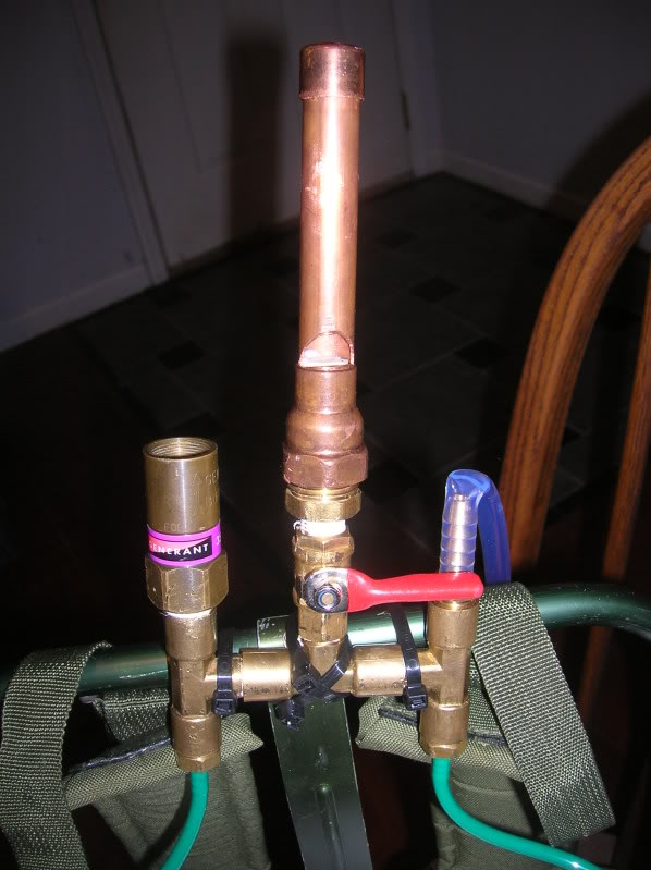 Manifold with whistle and relief valve